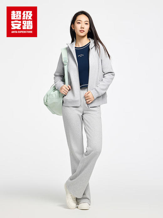 超级安踏女子全天候加绒外套秋冬保暖连帽上衣运动服162547705U 商品图3