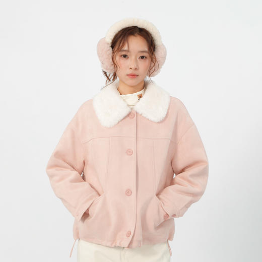 复古翻领毛绒绒麂皮绒外套-纪念日百货门店同款166844588 商品图1