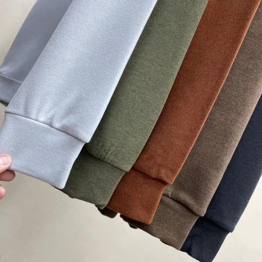 D112032男士户外运动休闲抓绒保暖长袖内搭打底衫 商品图2