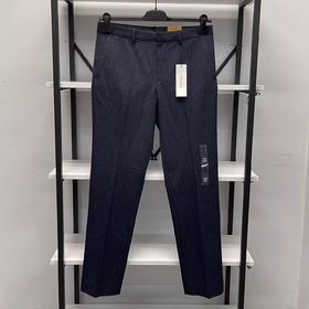 Calvin Klein/CK 男士修身版竖纹百搭微弹商务休闲西装长裤