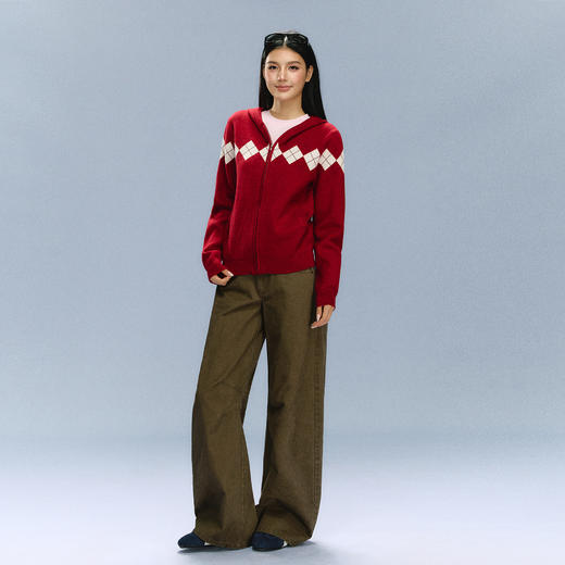 Ariseism 美式复古设计感休闲裤女秋季新款长裤子 商品图3