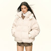 Ariseism 美式复古设计感可脱卸帽羽绒服女冬季新款保暖外套 商品缩略图2