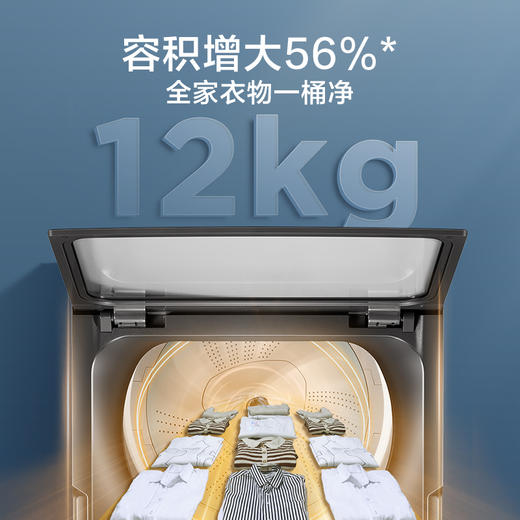 小天鹅（252262）TB12M09T 波轮全自动洗衣机 金属钛 门盖高光黑,白玻,普通银丝印 钢化玻璃 波轮式 220V,1Ph 50Hz 商品图2