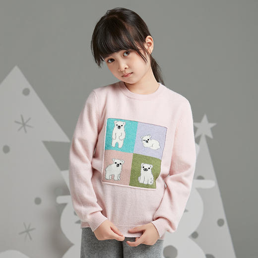 🎁【满赠活动】MOKA莫卡·奇趣萌宠系列-畅游北极套头毛衣 商品图5