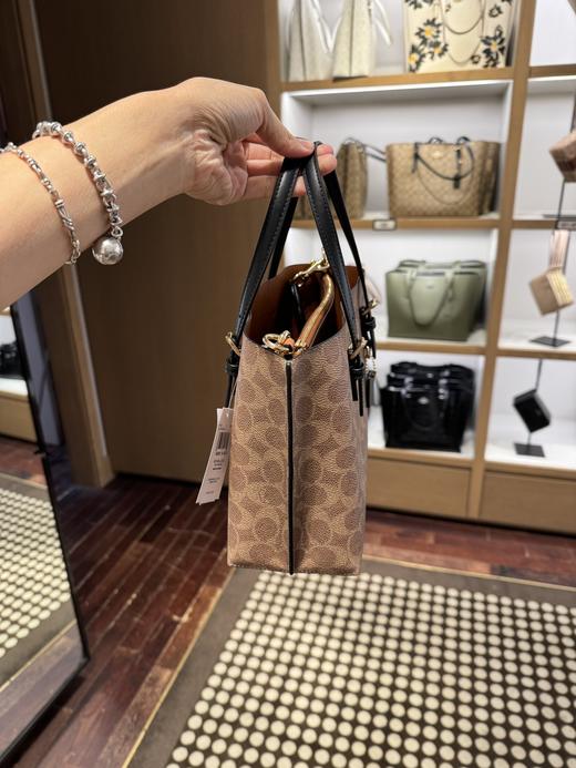 到手价1899元 Coach爆款 mollie 25小号托特 25*19cm 棕色老花 美国代购，无中文标签，介意慎拍 商品图8