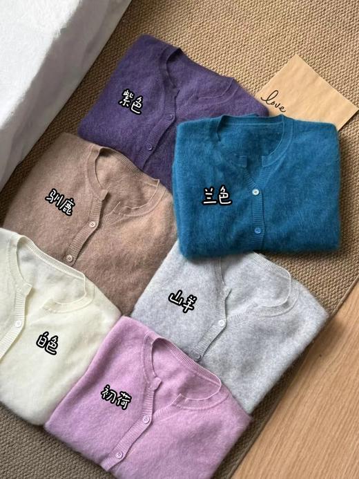 DLC❗️贵妇级松弛感【秋冬拉毛羊毛羊绒衫】贴肤穿完全不扎痒✨Whole-Garment全成型编织工艺，无缝一体工艺，立体成型A02673【2511“羊毛”服装】 商品图0