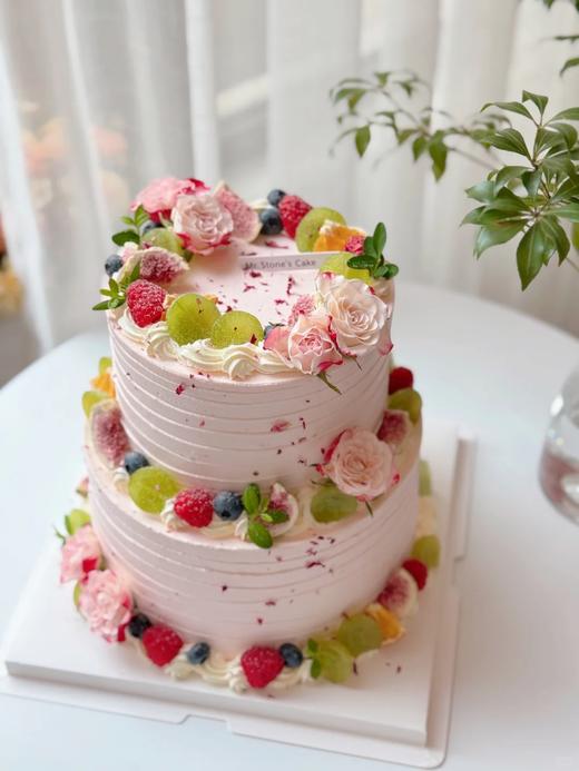 【周年庆精选】折射玫瑰鲜果缤纷双层蛋糕 商品图0