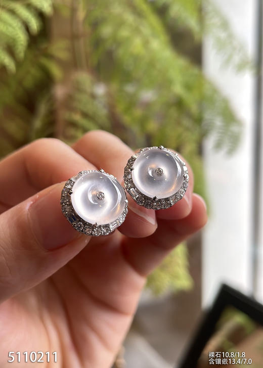 5110211，平安扣耳钉。具体价格微信咨询 商品图1