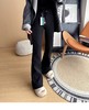 D112017加厚绒微喇裤女2025年冬季高腰显瘦喇叭长裤 商品缩略图5