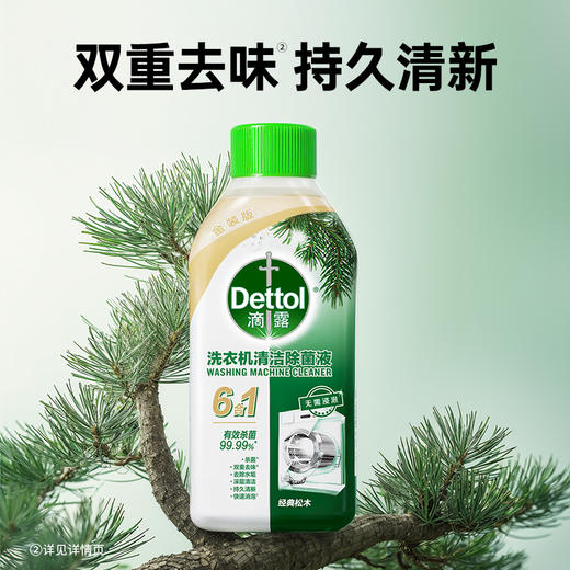 滴露洗衣机清洁除菌液金装版经典松木250ml 商品图3
