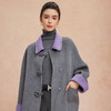 QH923斯尔丽25新款双面双色轻国风H身形盘扣简洁大方OL通勤羊毛大衣 商品缩略图9