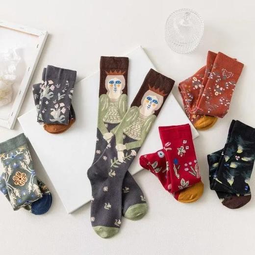 袜子届的爱马仕❗️纯原订单 ⚠️清仓【法国奢品Bonne Maison中筒袜/小腿袜】200多个花色，D级的机械流水线制作！秋冬穿搭怎么能少了它！✅每个花色都是出自设计师精心设计，图案复杂精细 商品图2