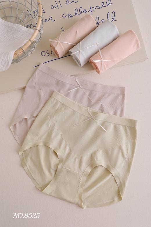 女士中高腰中大版高弹力无缝舒适内裤三角裤8525 商品图4