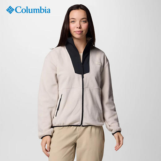 哥伦比亚女式拼色立领抓绒AR0684 商品图0