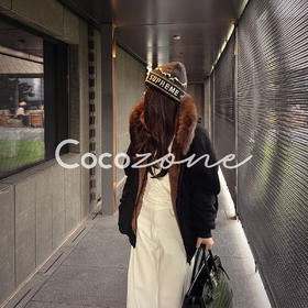 COCO ZONE 刘 一一“雪域极光”100棉连帽拉链外套CD1A1636