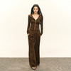 Ariseism 美式复古长袖上衣长裤套装女秋季新款两件套 商品缩略图0