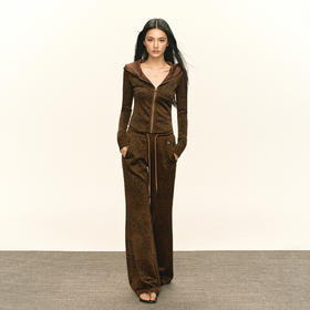 Ariseism 美式复古长袖上衣长裤套装女秋季新款两件套