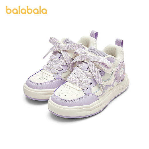 巴拉巴拉童鞋儿童板鞋女童运动鞋子小白鞋2025春秋休闲鞋甜美透气 商品图4