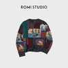 ROMI STUDIO”匠心针黹“绵羊毛复古提花手绣图案针织衫 RWCWST6243 商品缩略图1