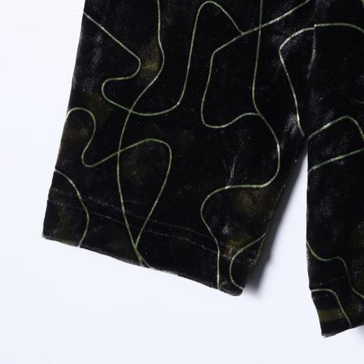 SDSA男士秋冬新款痞帅男装撞色植绒凌乱线条半高领长袖T恤百搭潮 商品图3