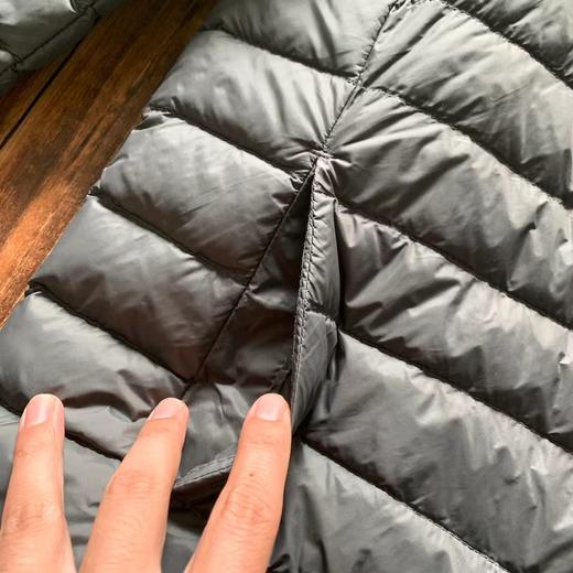D112007秋冬新款无领休闲轻质保暖防泼水排骨纹羽绒服 商品图11