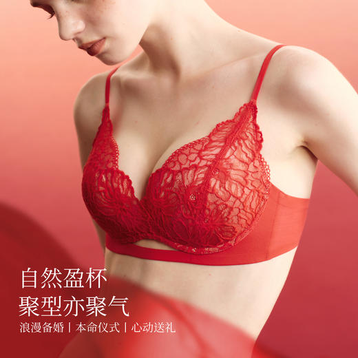 （小眠专属）素肌良品「小蔷薇套装」红运礼盒  | 精致蕾丝杯，适合A-C Cup，含内衣+内裤 商品图1