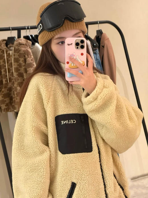 赛琳 25秋冬新款 羊羔毛拉链外套(TM) 商品图5