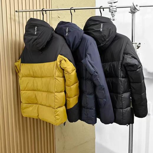 D112046男款连帽羽绒服刺绣LOGO防风防水保暖夹克 商品图2