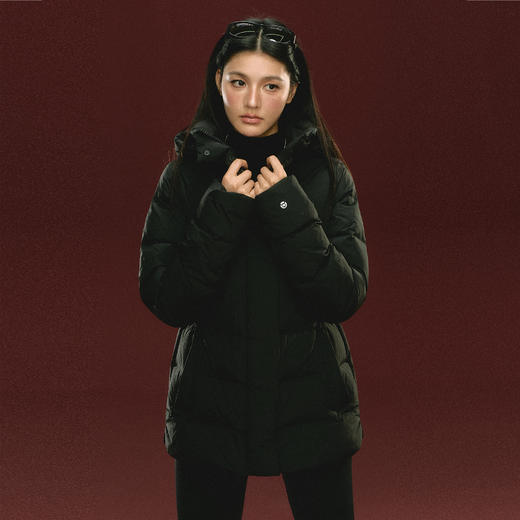 Ariseism 美式复古设计感中长款羽绒服冬季新款上衣 商品图1