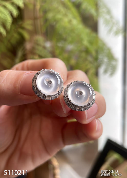 5110211，平安扣耳钉。具体价格微信咨询 商品图2
