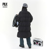 P&X设计师女装2025冬季保暖中长款羽绒服 825424178 黑色、咖色 商品缩略图2