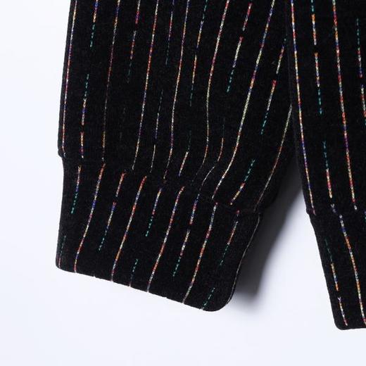 SDSA男士秋冬新款痞帅男装韩版彩色竖纹抽绳连帽卫衣百搭潮流上衣 商品图3