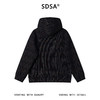 SDSA男士秋冬新款痞帅男装韩版彩色竖纹抽绳连帽卫衣百搭潮流上衣 商品缩略图4