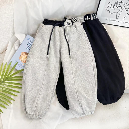 【萌宝出街·元气暴击- 一条过冬】童装加绒加厚棉裤牛仔裤冬季百搭厚绒卫裤 商品图6