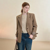 西遇英伦风复古毛呢西装外套女秋季新款气质翻领高级感西服V3655266 商品缩略图4