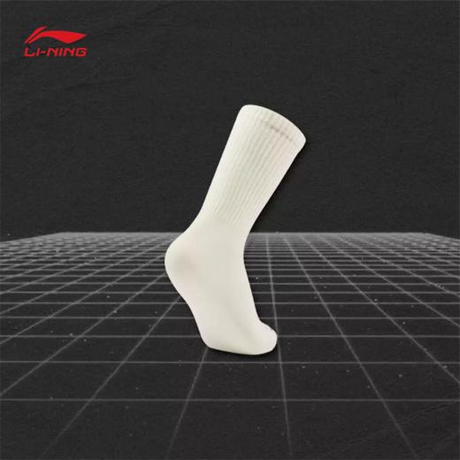 李宁反伍BADFIVE男女同款抗菌柔软舒适中长袜三双装AWLV059 商品图3
