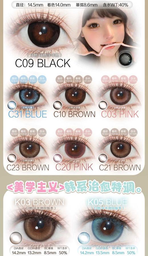 yeelens 日抛78/盒138/2盒238/4盒,C21C12C09C03C10，如需佩戴工具请备注哦！ 商品图2