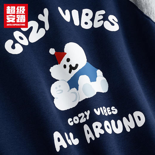 超级安踏呆萌町联名丨棒球服外套男女同款秋冬加绒宽松运动夹克172548710U 商品图7