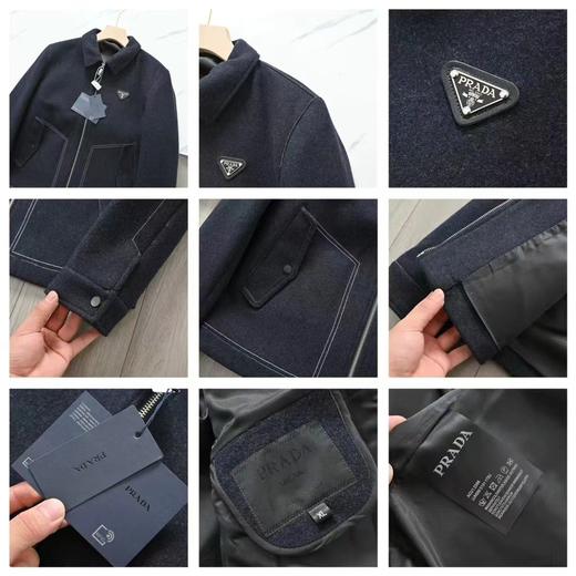 D112004冬季25ss新款男士翻领羊毛休闲夹克外套 商品图14