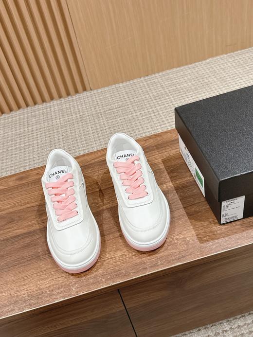 香奈儿    2024ss/  香奈儿新款全皮休闲小白鞋 运动滑板鞋 （ZX*DBG） 商品图11