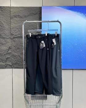 D112019加绒款！2025休长裤男款户外防腰带直筒长裤