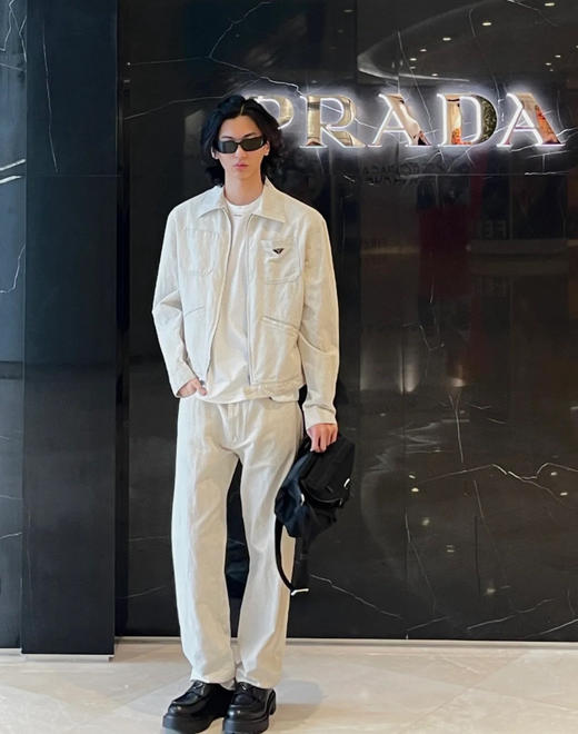 普拉达 25FW三角标夹克衬衫外套（DY） 商品图0