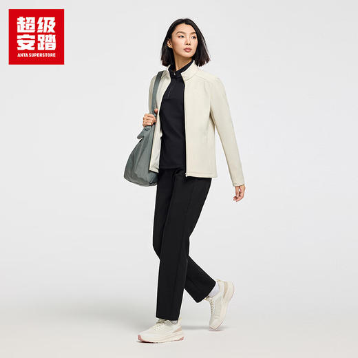 超级安踏加绒运动外套女士秋冬保暖防风弹力立领夹克外套上衣162547703U 商品图3