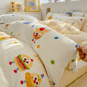 全尚 牛奶绒四件套 床单款&床盖款【3-5天发货】