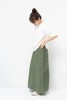 ORDINARY FITS 2色松紧腰后开叉半身裙 商品缩略图1