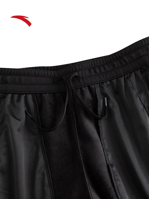 安踏加绒针织运动卫裤女士冬季新款轻暖健身跑步直筒长裤子162547308N 商品图2