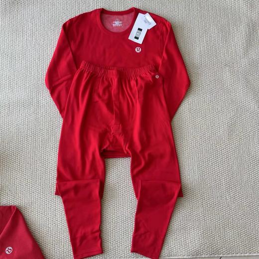 D112015新年本命年红运保暖套装圆领+弹力腰头秋衣套装 商品图1