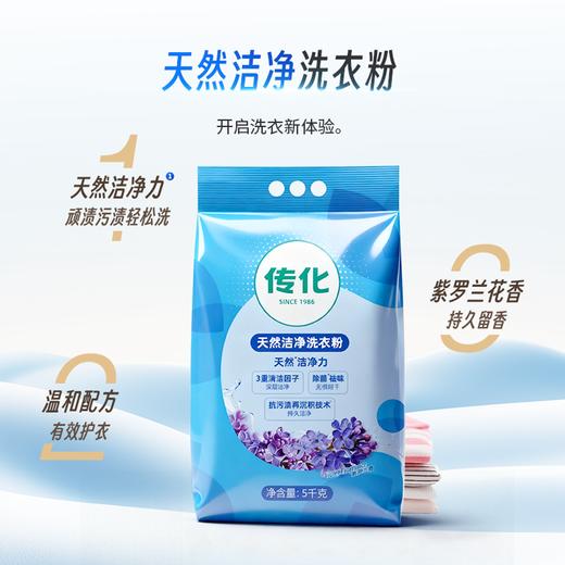 传化5kg天然洁净洗衣粉 商品图0