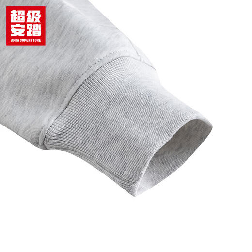 超级安踏加绒连帽卫衣女士秋冬密暖绒防风保暖多色宽松套头衫162548720U 商品图6