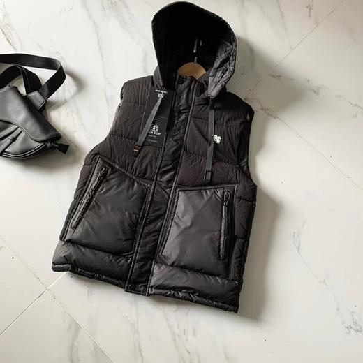 D112011户外休闲肌理感防撕裂多色情侣系列连帽棉马甲 商品图4